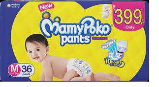 MAMY POKO STANDARD DIAPER PANTS M 7-12 KG - 36 U